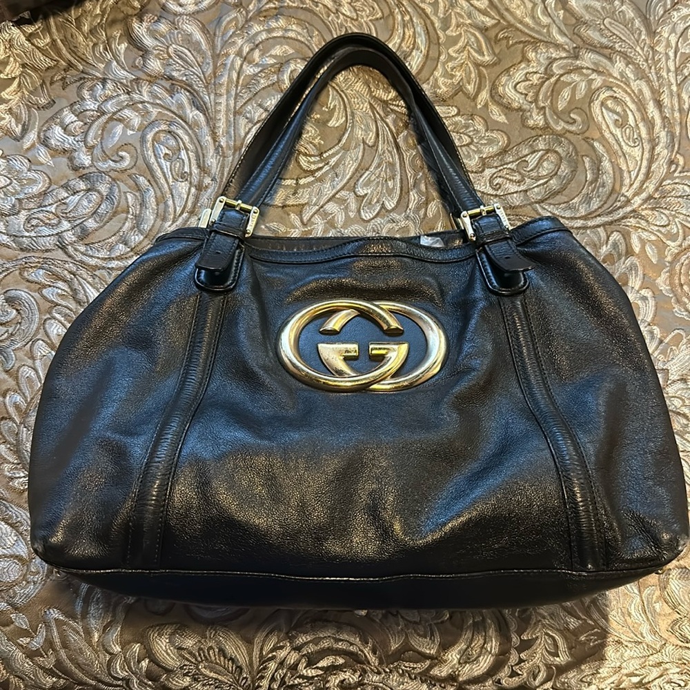 😍Britt Tote Leather Large Gucci Bag❤️